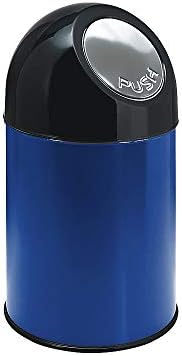 קייזר + קרפט V-חלק מיכל פסולת עם מכסה 30 ליטר כחול/שחור